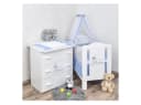 Baby-Delux Babyzimmer-Set Prince 13-tlg. Weiß Kiefernholz Bild 2