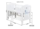Baby-Delux Babyzimmer-Set Prince 13-tlg. Weiß Kiefernholz Bild 3