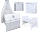 Baby-Delux Babyzimmer-Komplettset 13-tlg. Babybett Wickelkommode Bettwäsche Set Bild 2