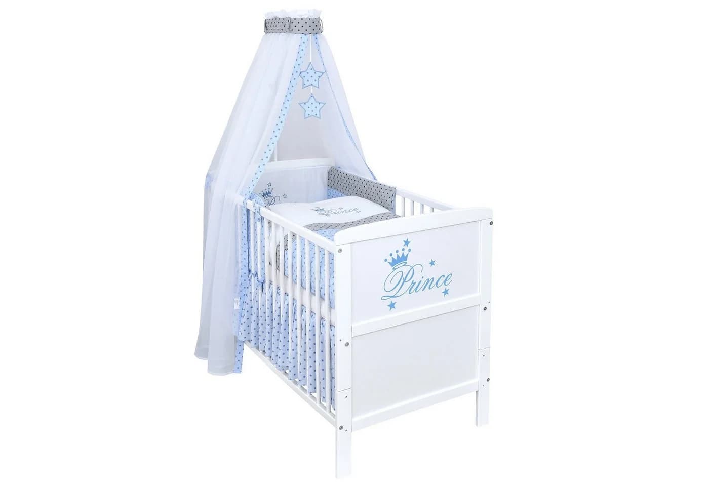 Märchenhaftes Babybett aus Kiefernholz in Weiß - Bild 2