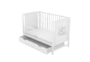 Baby-Delux Babybett Mia Weiß mit Schublade und Matratze Bild 5
