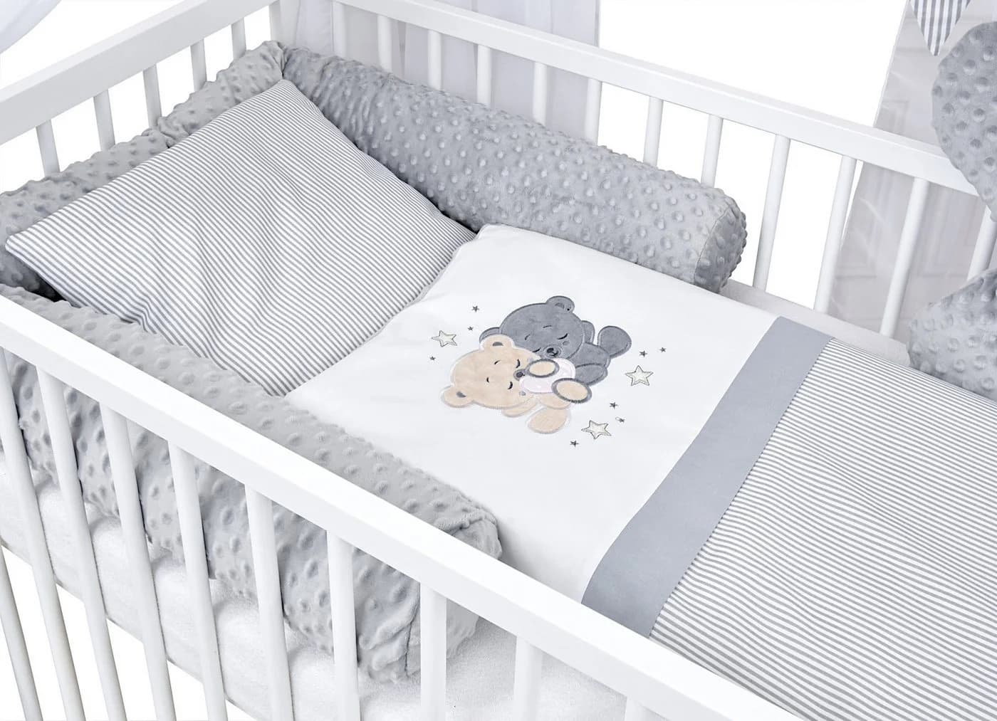 Baby-Delux Komplettbett Hausbett 60x120 cm Weiß mit Schutzgitter - Bild 3
