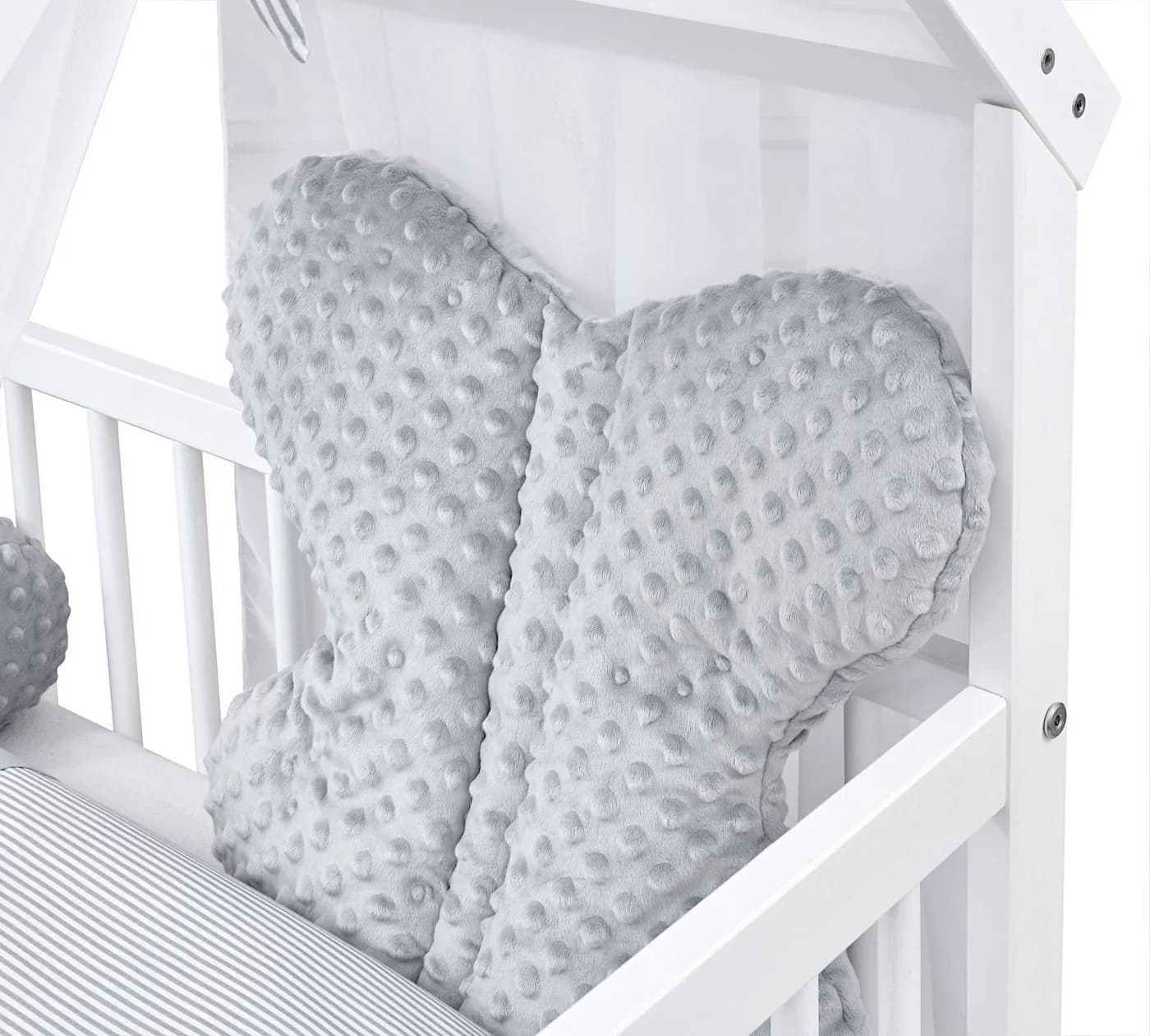 Baby-Delux Komplettbett Hausbett 60x120 cm Weiß mit Schutzgitter - Bild 5