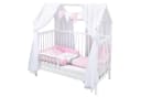 Baby-Delux Komplettbett Hausbett Babybett Schutzgitter Komplettset weiß Bild 1