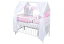 Baby-Delux Komplettbett Hausbett Babybett Schutzgitter Komplettset weiß Bild 2