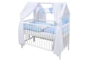 Baby-Delux Komplettbett Hausbett Babybett Schutzgitter Komplettset weiß Bild 2