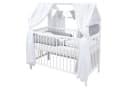 Baby-Delux Komplettbett Hausbett Babybett Schutzgitter Komplettset, 10-tlg., Kinderbett 60x120 cm weiß Bild 2