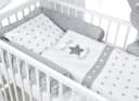 Baby-Delux Komplettbett Hausbett Babybett Schutzgitter Komplettset, 10-tlg., Kinderbett 60x120 cm weiß Bild 3