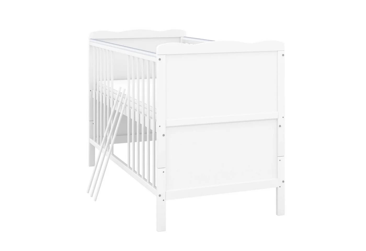 Baby-Delux Babybett Max Komplettset 8-tlg. weiß Massivholz - Bild 5