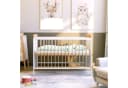 Baby-Delux Babybett Ella weiß-natur Kiefer höhenverstellbar mit Matratze Bild 3