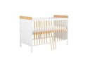 Baby-Delux Babybett Ella weiß-natur Kiefer höhenverstellbar mit Matratze Bild 4
