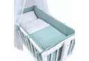 Baby-Delux Wiegenset 6-tlg. Mintgrün Musselin Waffelpiqué Bild 2