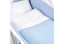 Baby-Delux Stubenbett Komplettset Schaukelwiege Weiß Blau Bild 3