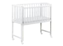 Baby-Delux Beistellbett Komplettset Weiß Blau Massivholz Bild 4