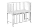 Baby-Delux Beistellbett Komplettset Weiß Blau Massivholz Bild 5