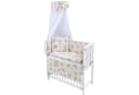 Baby-Delux Beistellbett Weiß Kiefer Massivholz mit Matratze Bild 2