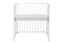 Baby-Delux Beistellbett Weiß Blau Waffelpiqué Stillbett mit Matratze Bild 5