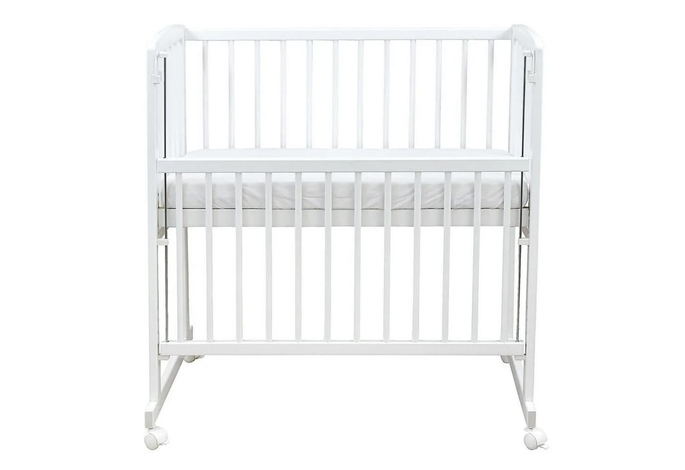 Baby-Delux Beistellbett Rosa Weiß Stillbett mit Matratze und Bettwäsche - Bild 4