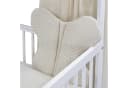 Baby-Delux Komplettbett Hausbett Babybett Komplettset Waffelpique Musselin 12-tlg. Kinderbett 60x120 cm Weiß Bild 4