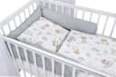 Baby-Delux Komplettbett Hausbett Babybett Komplettset Waffelpique 12-tlg. weiß Bild 1