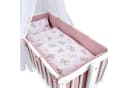 Baby-Delux Wiegenset 6-teilig Rosa Weiß Bärchen Waffelpique Bild 2