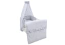 Baby-Delux Babybettwäsche Set 4-tlg. Royal Grau Rüsche Bild 2