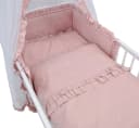 Baby-Delux Babybettwäsche Set 4-Tlg. Royal Rosa Baumwolle Bild 1