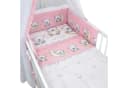 Baby-Delux Babybett Mia Komplettset 10-tlg. Weiß/Rosa Massivholz Bild 3