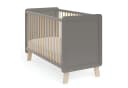 Baby-Delux Babybett Lou grau 60x120 Kiefernholz mit Matratze Bild 2