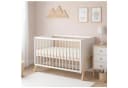 Baby-Delux Babybett Juna Weiß Kiefernholz mit Matratze Bild 1