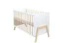 Baby-Delux Babybett Juna Weiß Kiefernholz mit Matratze Bild 2