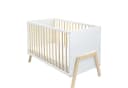 Baby-Delux Babybett Juna Weiß Kiefernholz mit Matratze Bild 3