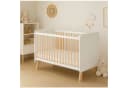 Baby-Delux Babybett Lou Weiß Kiefernholz Schutzgitter umbaubar Bild 2