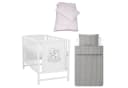 Baby-Delux Babybett Mia Komplettset 7-tlg. Weiß Kiefermassivholz Bild 2