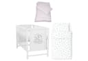 Baby-Delux Babybett Mia Komplettset 7-tlg. Kinderbett 60x120 cm Weiß Bild 2