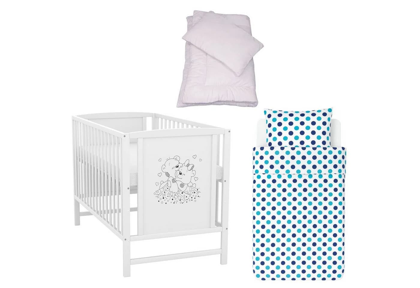 Baby-Delux Mia Babybett 120x60 cm Weiß - Bild 2