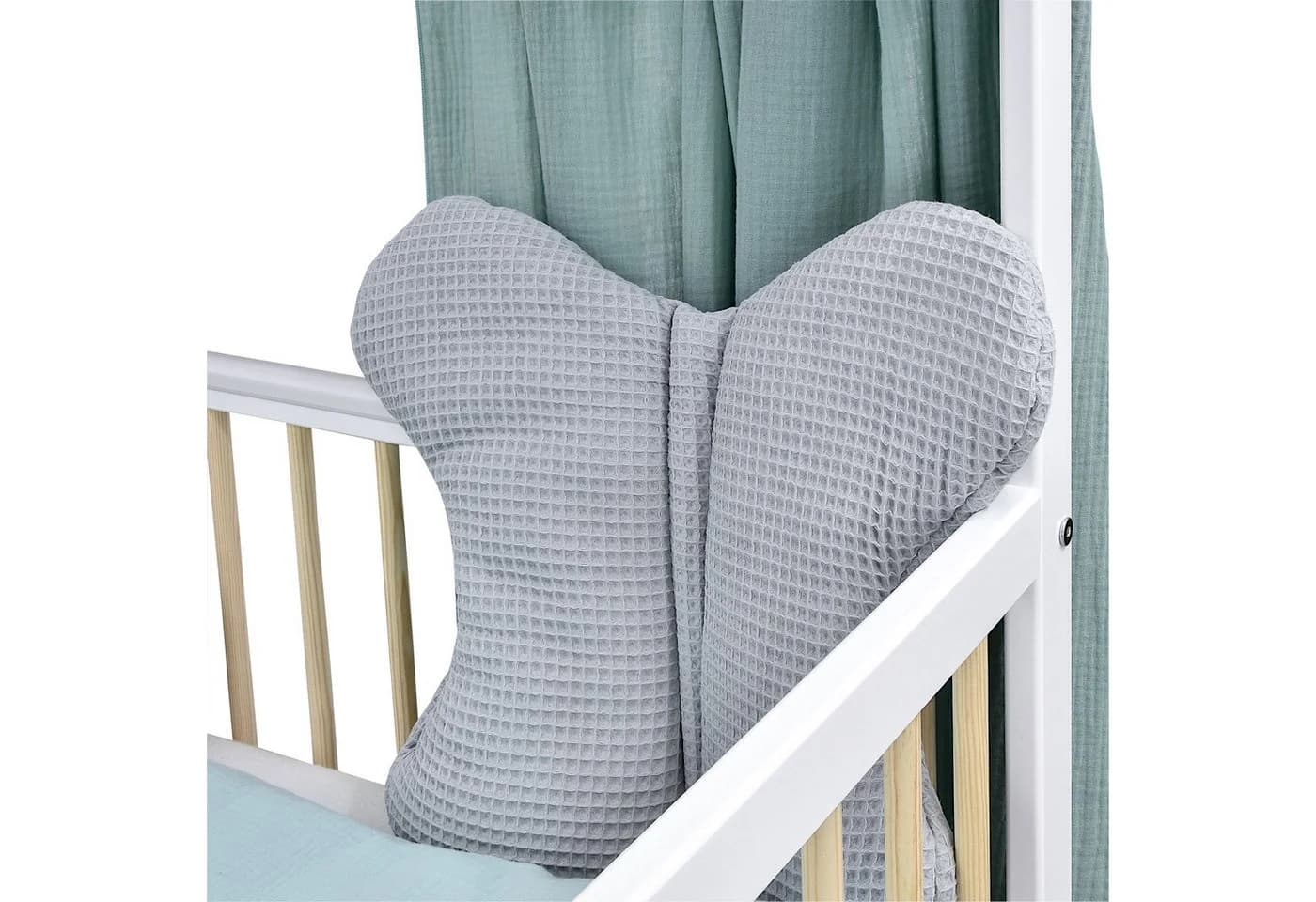 Baby-Delux Babybett Komplettset 60x120 cm Kiefernholz Weiß - Bild 4