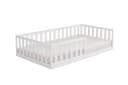 Baby-Delux Kinderbett Montessori Bodenbett Weiß mit Rausfallschutz Bild 2