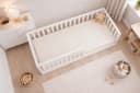 Baby-Delux Kinderbett Montessori Bodenbett Weiß mit Rausfallschutz Bild 3