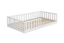 Baby-Delux Kinderbett Montessori Bodenbett Weiß mit Rausfallschutz Bild 4