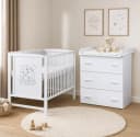 Baby-Delux Babyzimmer-Komplettset Mia 5-tlg. Babybett Wickelkommode Weiß Bild 2