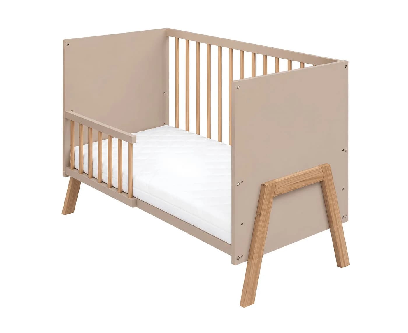 Baby-Delux Babybett Juna Kiefer Beige Skandinavisch - Bild 4