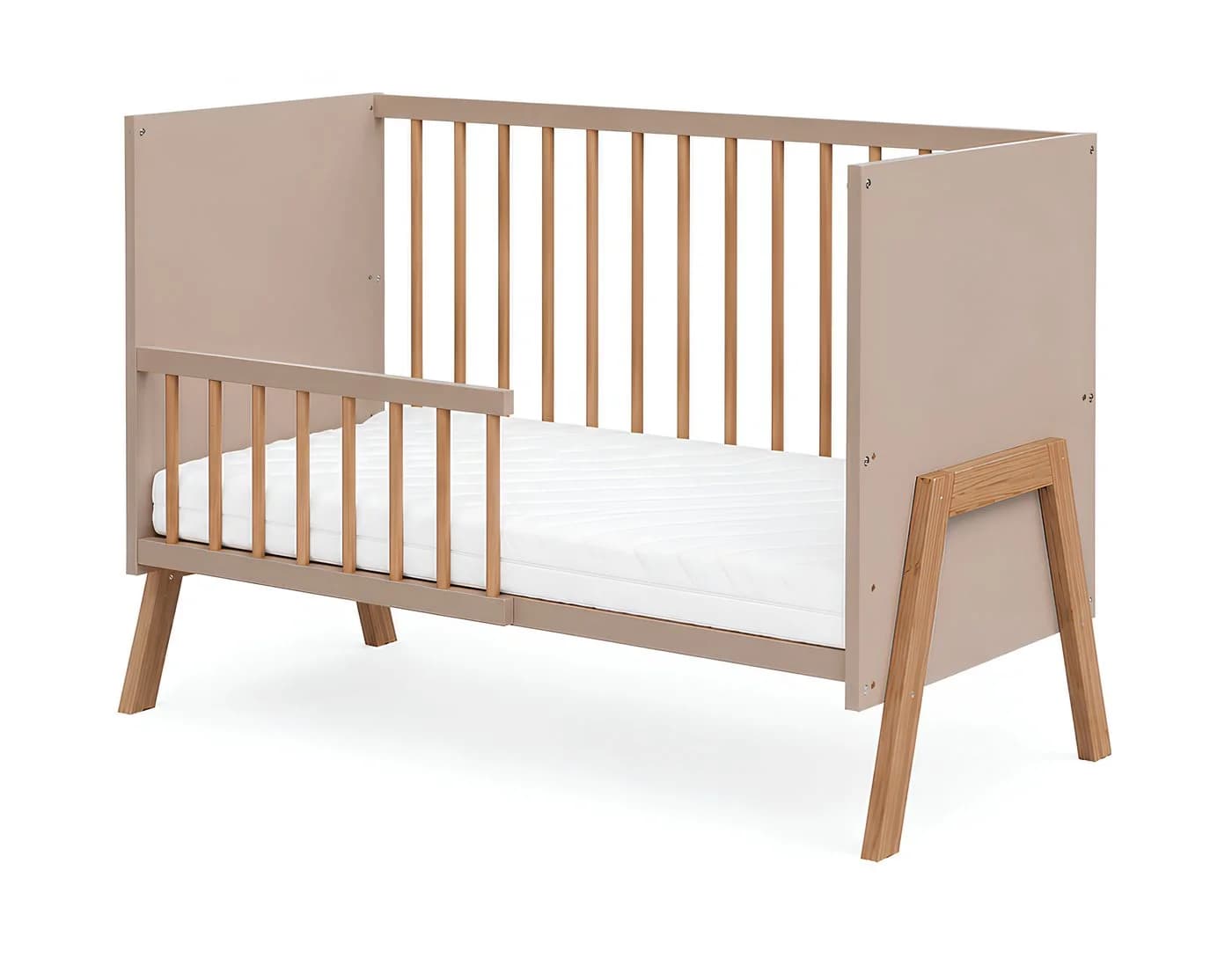 Baby-Delux Babybett Juna Kiefer Beige Skandinavisch - Bild 5