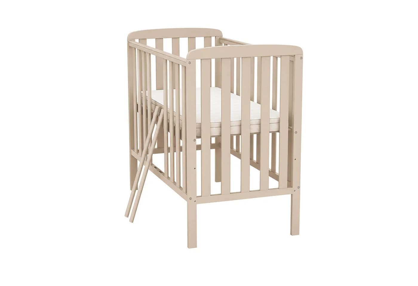 Baby-Delux Compact Beistellbett Kaschmir Beige höhenverstellbar mit Matratze - Bild 4