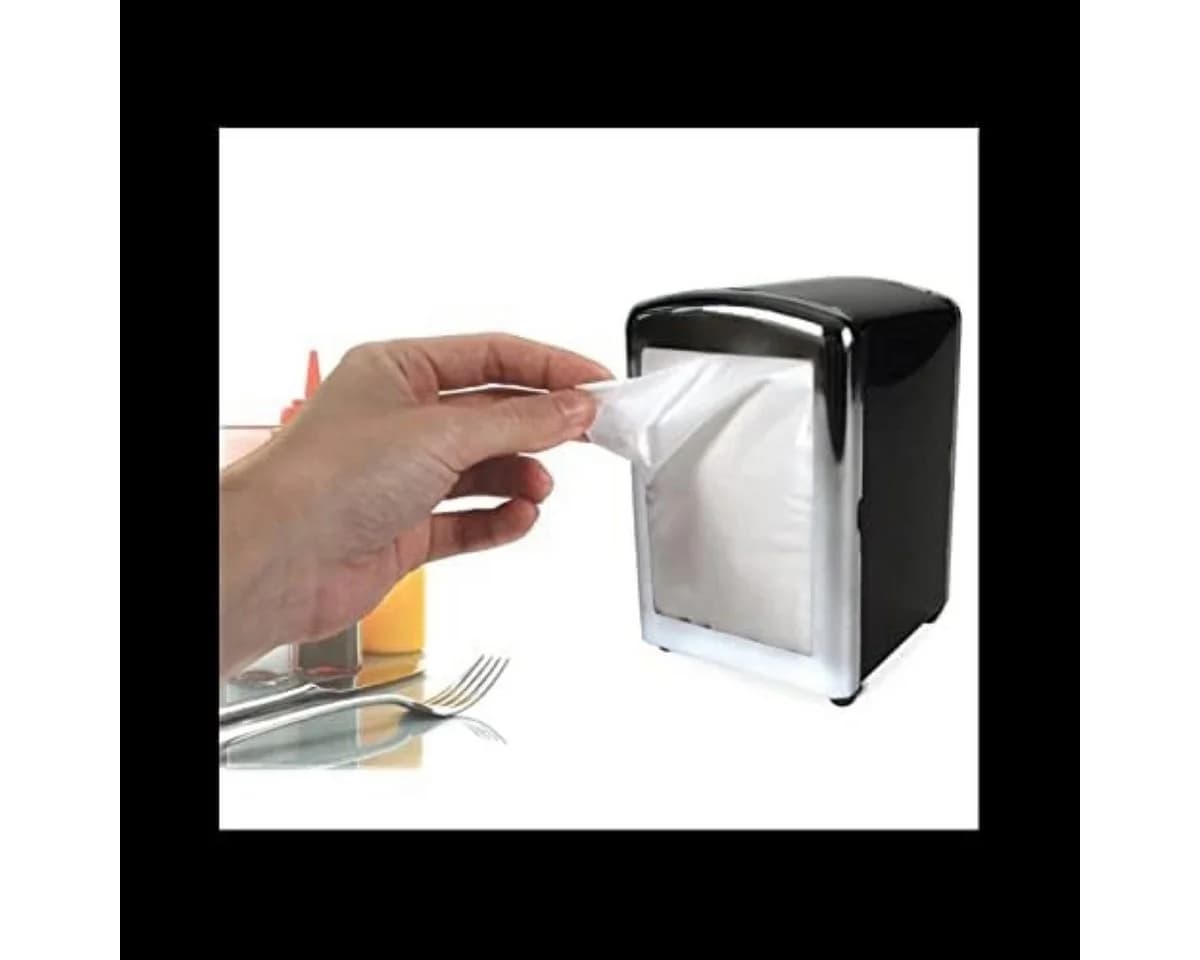 WestCraft Papierservietten 1000 St. Weiß Retro Spender 1/8 Falz