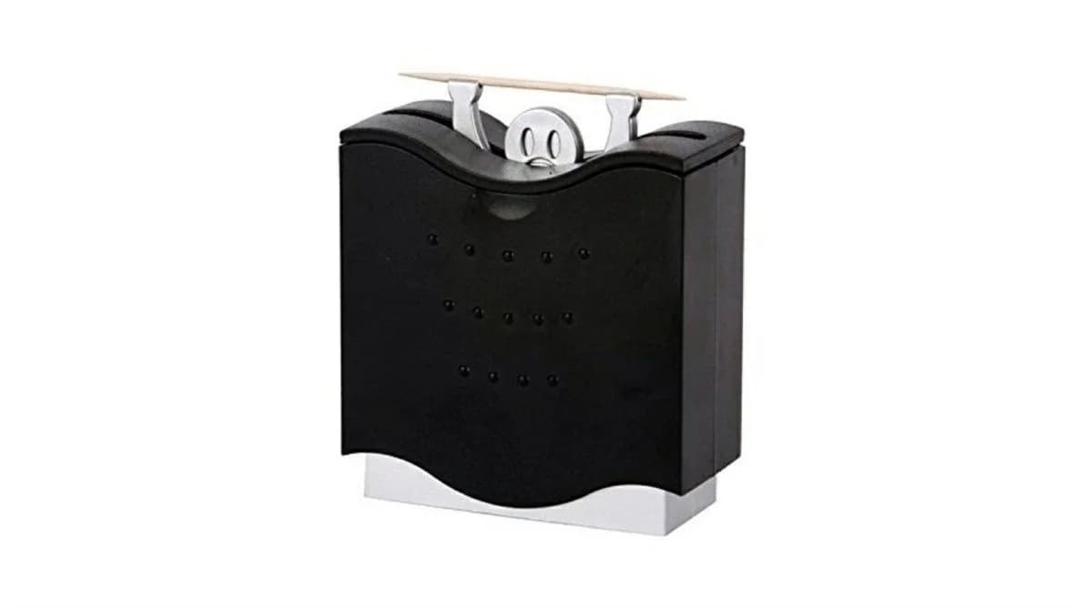 Balvi Zahnstocherspender Pick a boo Schwarz Metall + Kunststoff - Bild 5