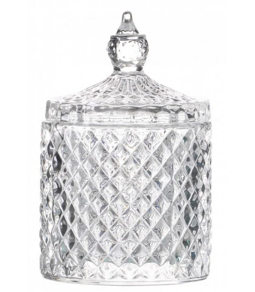 WestCraft Bonboniere Glas 2-tlg. Transparent Retro - Bild 2