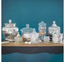 WestCraft Bonboniere Glas 2-tlg. Transparent Retro Bild 4