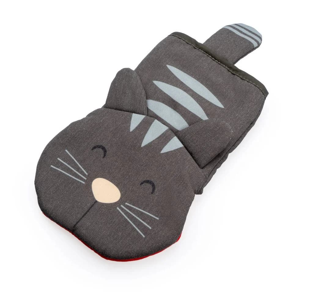 WestCraft Topfhandschuh Meow! Cat Grau - Hitzebeständig bis 250 °C - Bild 2