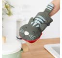 WestCraft Topfhandschuh Meow! Cat Grau - Hitzebeständig bis 250 °C Bild 3
